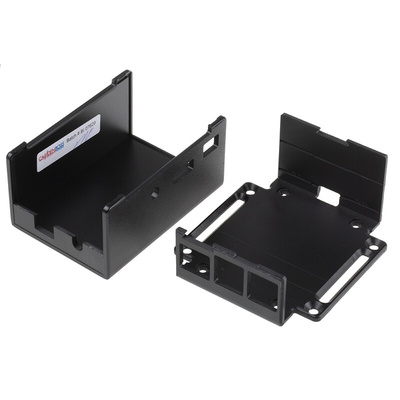 Pi Supply Polycarbonate Case for use with Raspberry Pi and PoE HAT in Black