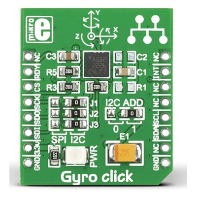MikroElektronika GYRO Click Gyroscope Sensor mikroBus Click Board for L3GD20