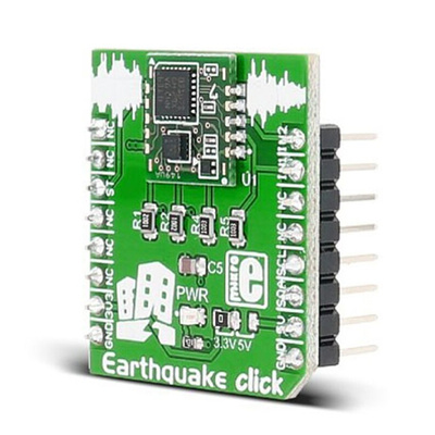 MikroElektronika Earthquake Click Vibration Sensor mikroBus Click Board for D7S