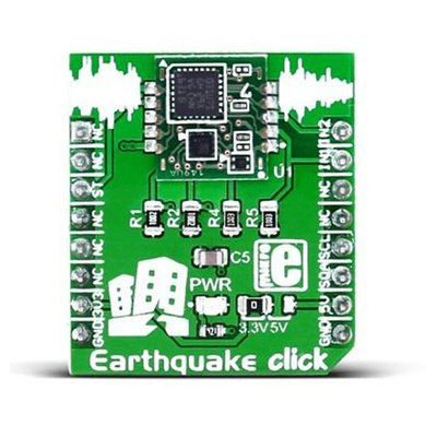 MikroElektronika Earthquake Click Vibration Sensor mikroBus Click Board for D7S
