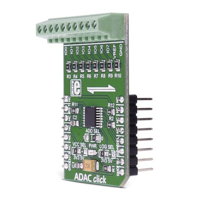 MikroElektronika ADAC Click 12 bit ADC, DAC, GPIO, I2C MIKROE-2690