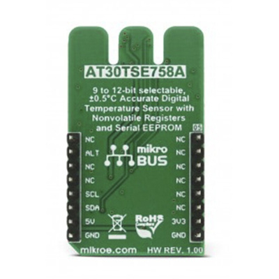 MikroElektronika Temp-Log Click mikroBus Click Board for AT30TSE758A
