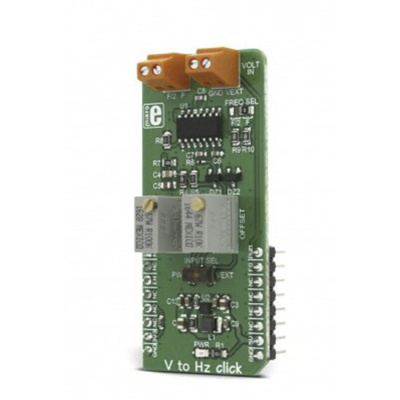 MikroElektronika MIKROE-2889, V → Hz Click for AD Conversion, Frequency-to-Voltage Conversion, Linear Frequency