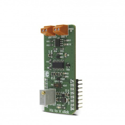 MikroElektronika MIKROE-2890, Hz → V Click for AD Conversion, Frequency-to-Voltage Conversion, Linear Frequency