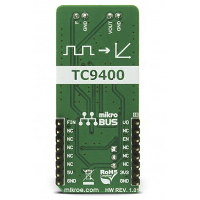 MikroElektronika MIKROE-2890, Hz → V Click for AD Conversion, Frequency-to-Voltage Conversion, Linear Frequency