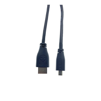 Raspberry Pi 1m HDMI to Micro HDMI Cable in Black