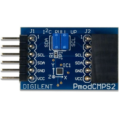 Digilent Pmod CMPS2:3-Axis Compass I2C, SPI Expansion Module