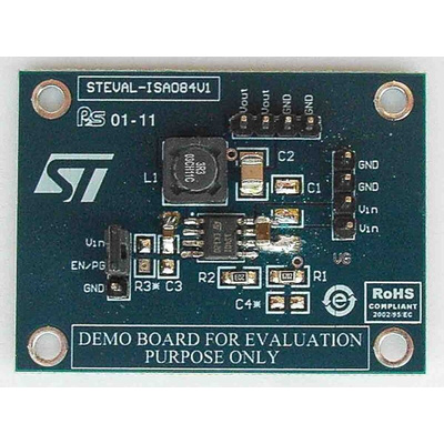 STMicroelectronics Demonstration Board for ST1S40 for PWM Synchronous Step-Down Regulator