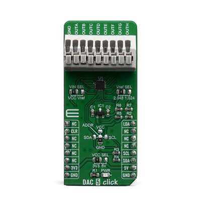 MikroElektronika MIKROE-3712, DAC 5 Click Development Kit for Mikroe-3712