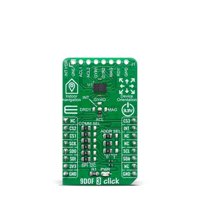 MikroElektronika 9DOF 3 Click for BMX055 BMX055