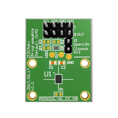ams OSRAM AS5600L-WL_EK_AB Position Sensor Adapter Board for AS5600L AS5600L