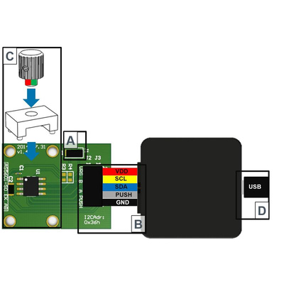 ams OSRAM AS5601-SO_EK_ST Position Sensor Evaluation Kit for AS5601 AS5601