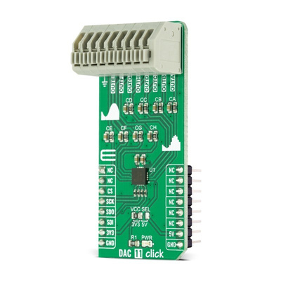 MikroElektronika MIKROE-4767 DAC Click Add On Board Signal Conversion Development Tool
