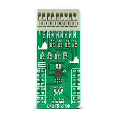 MikroElektronika MIKROE-4767 DAC Click Add On Board Signal Conversion Development Tool