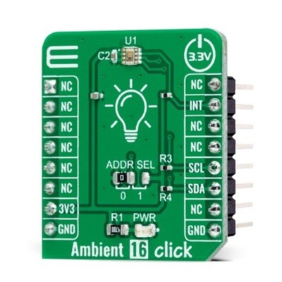 MikroElektronika Ambient 16 Click Ambient Light Sensor Add On Board for BH1726NUC MikroBUS
