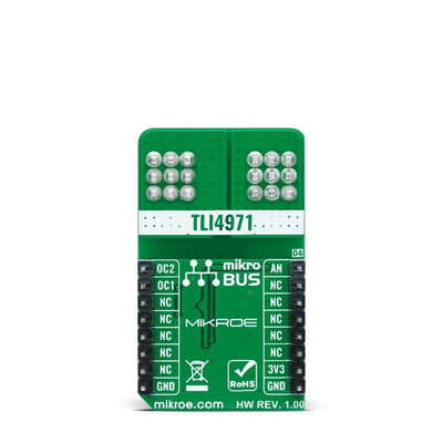 MikroElektronika Hall Current 8 Click Magnetic Current Sensor Add On Board for TLI4971-A120T5 mikroBUS socket