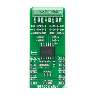 MikroElektronika MIKROE-4758 ISO ADC 5 Click Add On Board Signal Conversion Development Tool