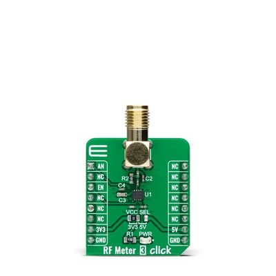 MikroElektronika RF Meter 3 Click Sensor Add-On Board Add On Board for LT5581 mikroBUS socket