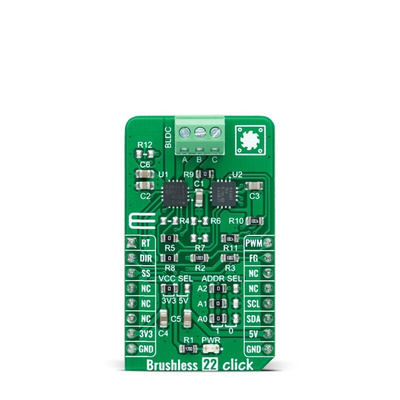MikroElektronika Brushless 22 Click 3 Phase Motor Drive for MTD6508 for mikrobus Socket