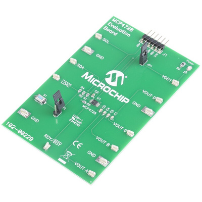 Microchip MCP4728EV Development Kit Signal Conversion Development Kit