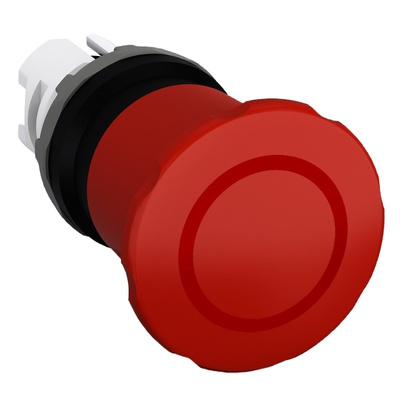ABB Panel Mount Emergency Button - Pull to Reset, 22mm Cutout Diameter Mushroom Head