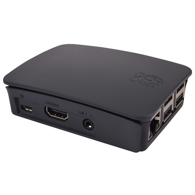 Raspberry Pi Plastic Case for use with Raspberry Pi 2B, Raspberry Pi 3B, Raspberry Pi 3B+