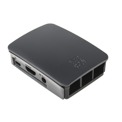 Raspberry Pi Plastic Case for use with Raspberry Pi 2B, Raspberry Pi 3B, Raspberry Pi 3B+