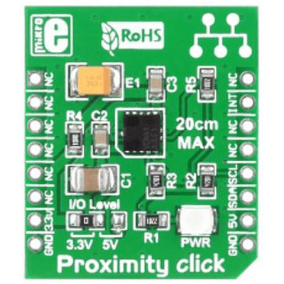 MikroElektronika Proximity Click Motion Sensor Add On Board MikroBUS