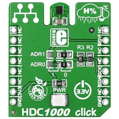 MikroElektronika Humidity Click Temperature & Humidity Sensor Add On Board MikroBUS