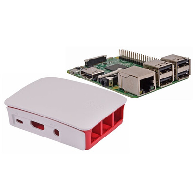 Raspberry Pi 3 B with Official Raspberry Pi White Case