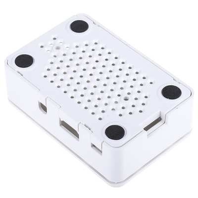 DesignSpark ABS Case for use with Raspberry Pi 2B, Raspberry Pi 3B, Raspberry Pi 3B+ in White