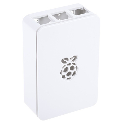 DesignSpark ABS Case for use with Raspberry Pi 2B, Raspberry Pi 3B, Raspberry Pi 3B+ in White