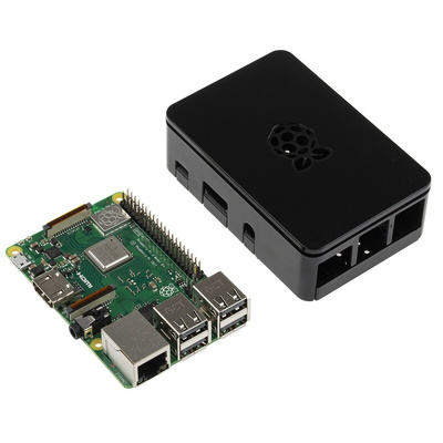 Raspberry Pi 3 B+ with Black Case