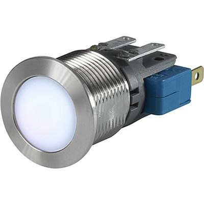 Push Button Touch Switch ,Illuminated, White, IP40, IP67 Ag