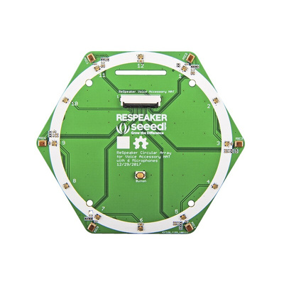 Seeed Studio ReSpeaker 6 Microphone Circular Array Add On Board for Raspberry Pi