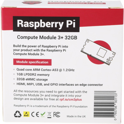 Raspberry Pi Compute Module 3+ 32GB (CM3+)