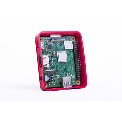 Raspberry Pi Plastic Case for use with Raspberry Pi 3A+ in Red, White
