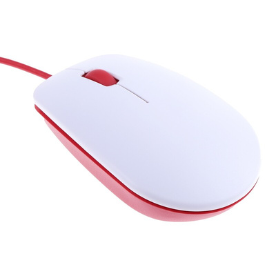 Raspberry Pi Red, White Raspberry Pi Mouse
