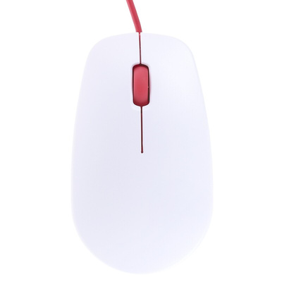 Raspberry Pi Red, White Raspberry Pi Mouse