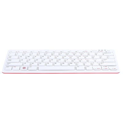 Raspberry Pi Red, White QWERTY (US) Raspberry Pi Keyboard
