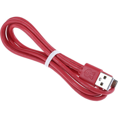 Raspberry Pi Red, White QWERTY (US) Raspberry Pi Keyboard