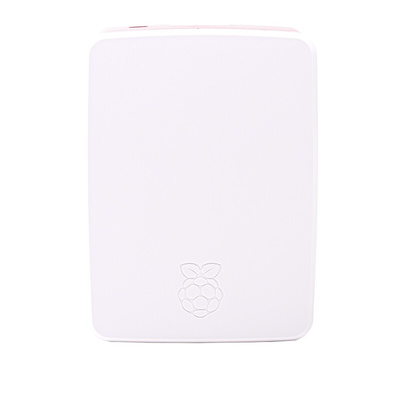 Raspberry Pi Plastic Case for use with Raspberry Pi 4B in Red, White