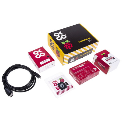 OKdo Raspberry Pi 4 4GB Basic Kit with US Power Supply