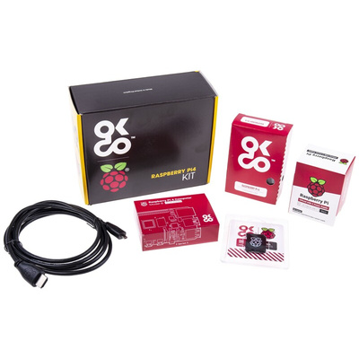 OKdo Raspberry Pi 4 4GB Basic Kit with US Power Supply