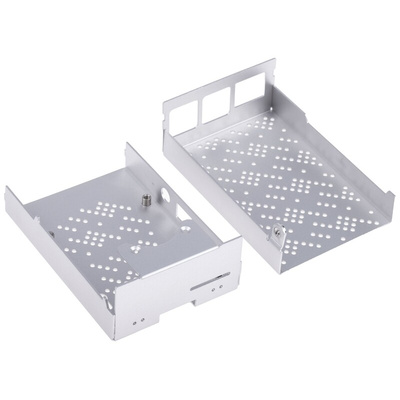 Okdo Aluminium Case for use with Raspberry Pi 4 Model in Grey