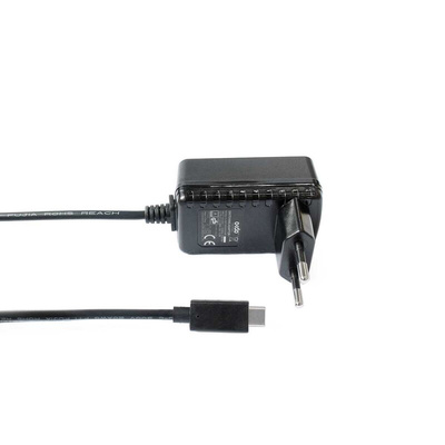 Okdo Raspberry Pi Power Supply, USB Type C with EU Plug Type, 1.5m
