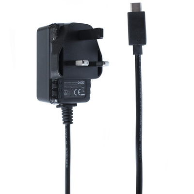 Okdo Raspberry Pi Power Supply, USB Type C with UK Plug Type, 1.5m