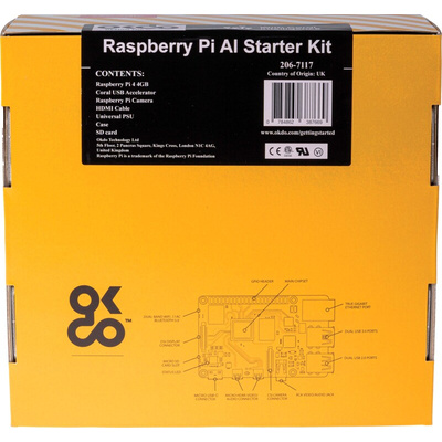 Raspberry Pi Artificial Intelligence Starter Kit including Coral USB Accelerator