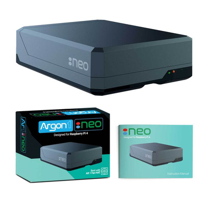 Argon 40 Aluminium Case for use with Raspberry Pi 4 Model B in Grey