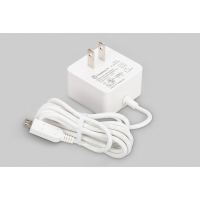 Raspberry Pi Raspberry Pi Power Supply, Micro USB Type B with US Plug Type